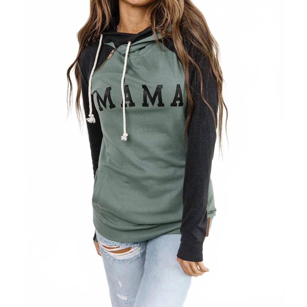 NEW AMPERSAND AVE doublehood™ sweatshirt in mama sea green - Picture 6 of 10